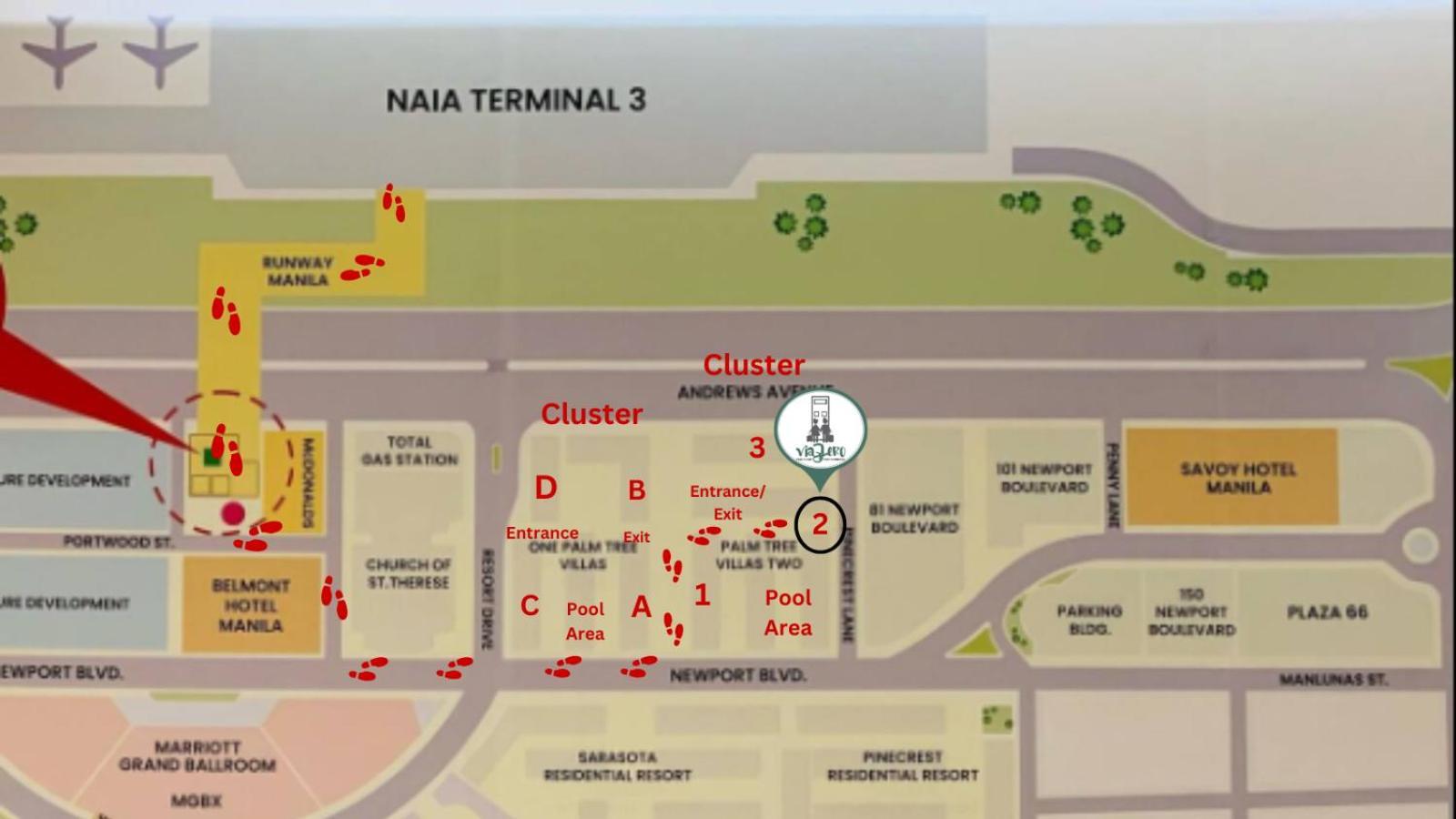One Palm Tree Villas Condominium - Studio 2Nd Fl With Balcony - Across Terminal 3 Airport Pasay Zewnętrze zdjęcie